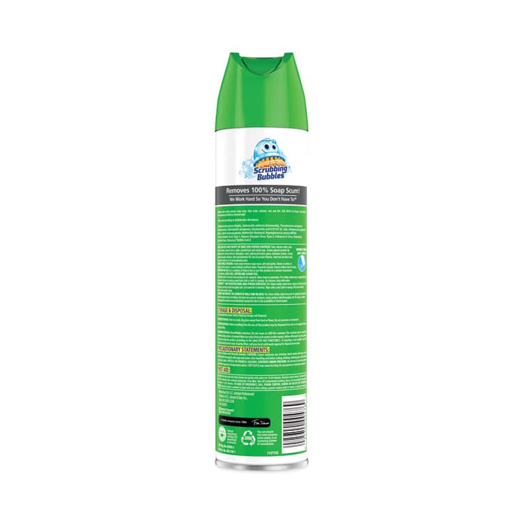 SC JOHNSON Disinfectant Restroom Cleaner II, Rain Shower Scent, 25 oz Aerosol Spray (SJN313358EA) thumbnail 2