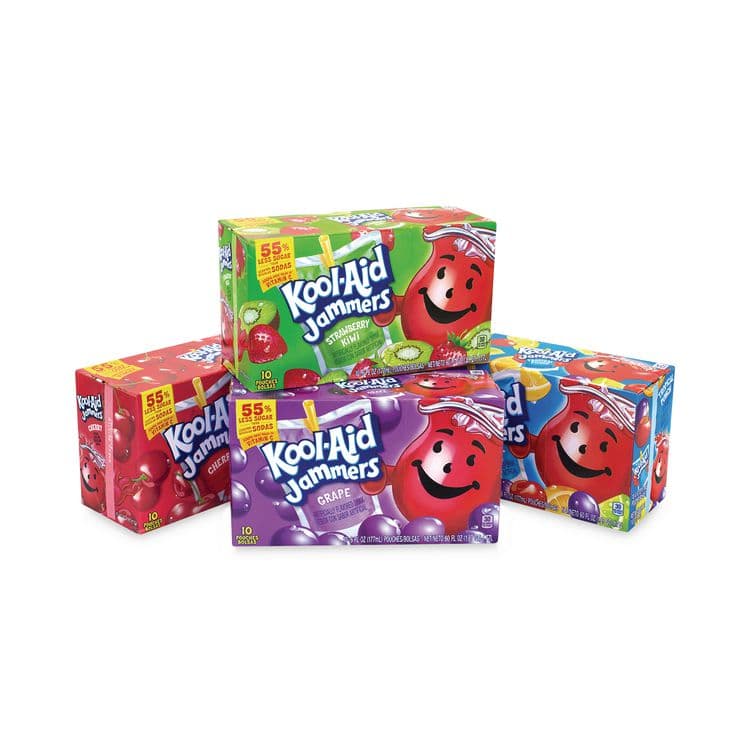 KRAFT FOODS, Jammers Juice Pouch Variety Pack, 6 oz Pouch, 40/Carton (GRR22000775)