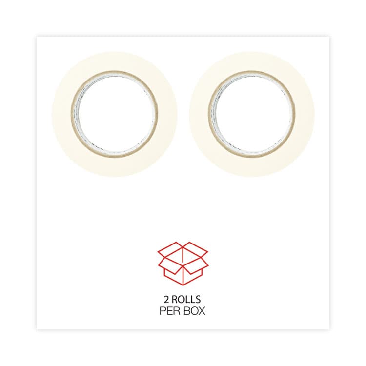 UNIVERSAL OFFICE PRODUCTS General-Purpose Masking Tape, 3" Core, 48 mm x 54.8 m, Beige, 2/Pack (UNV51302) thumbnail 4