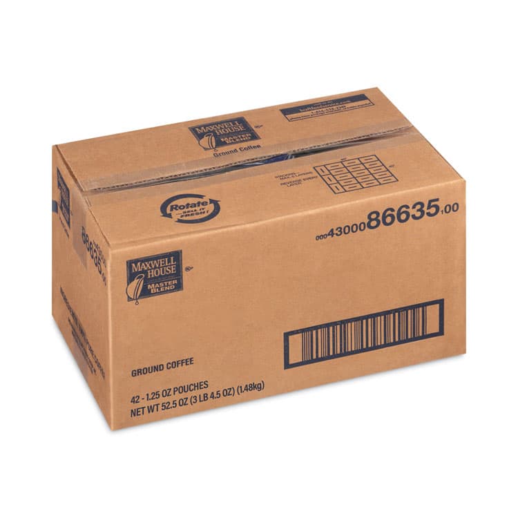 KRAFT FOODS, Master Blend Ground Coffee, 1.25 oz Fraction Pack, 42/Carton (GRR20902528) thumbnail 2