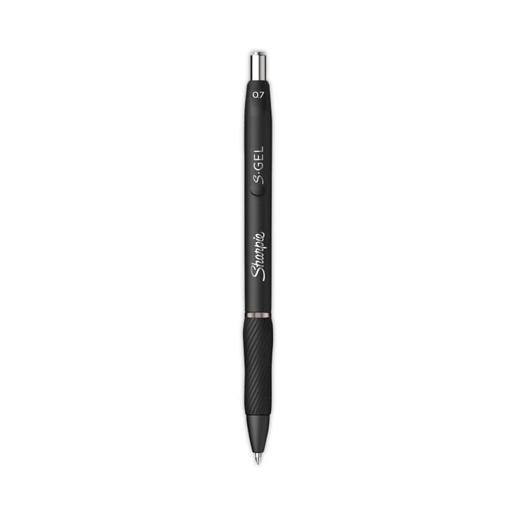 SANFORD S-Gel High-Performance Gel Pen, Retractable, Medium 0.7 mm, Blue Ink, Black Barrel, 36/Pack (SAN2096176)