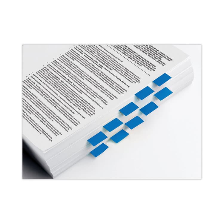 3M/COMMERCIAL TAPE DIV. Page Flags in Desk Grip Dispenser, 1 x 1.75, Blue, 200/Dispenser (MMM680HVBE) thumbnail 2