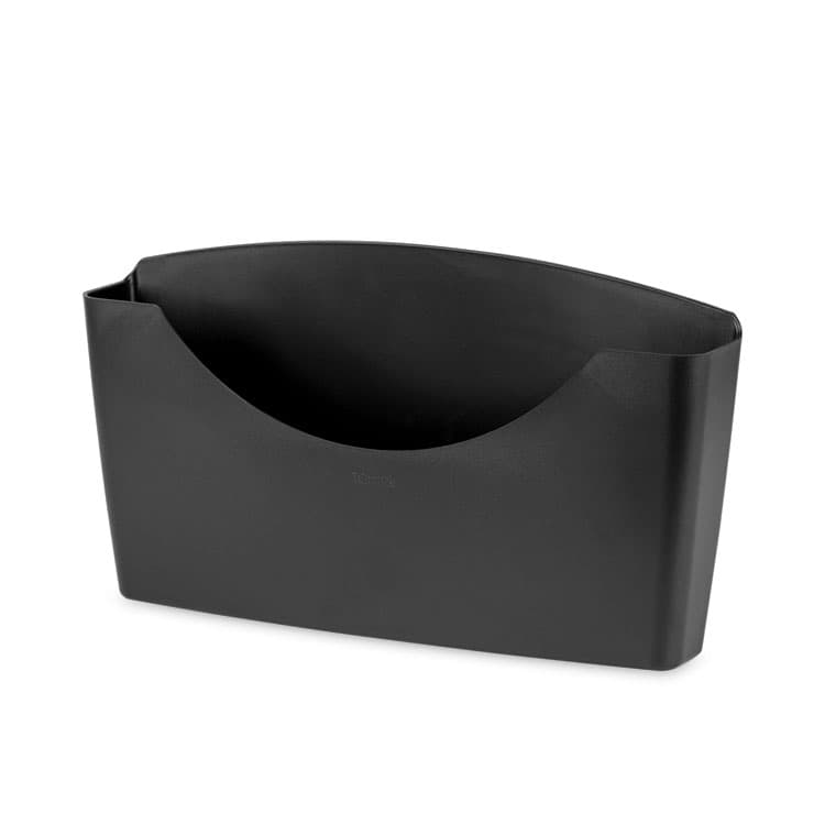 FELLOWES MFG. CO. Plastic Partition Additions File Pocket, Letter Size, 14" x 2.5" x 7.75", Dark Graphite (FEL75275) thumbnail 2