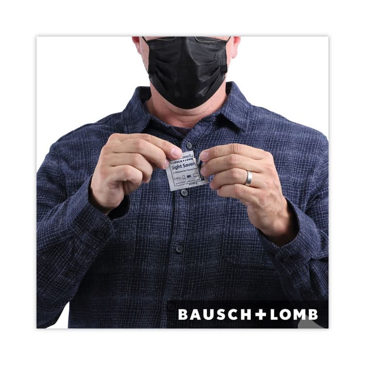 BAUSCH & LOMB, . Sight Savers Premoistened Lens Cleaning Tissues, 8" x 5", 100/Box (BAL8574GM) thumbnail 4