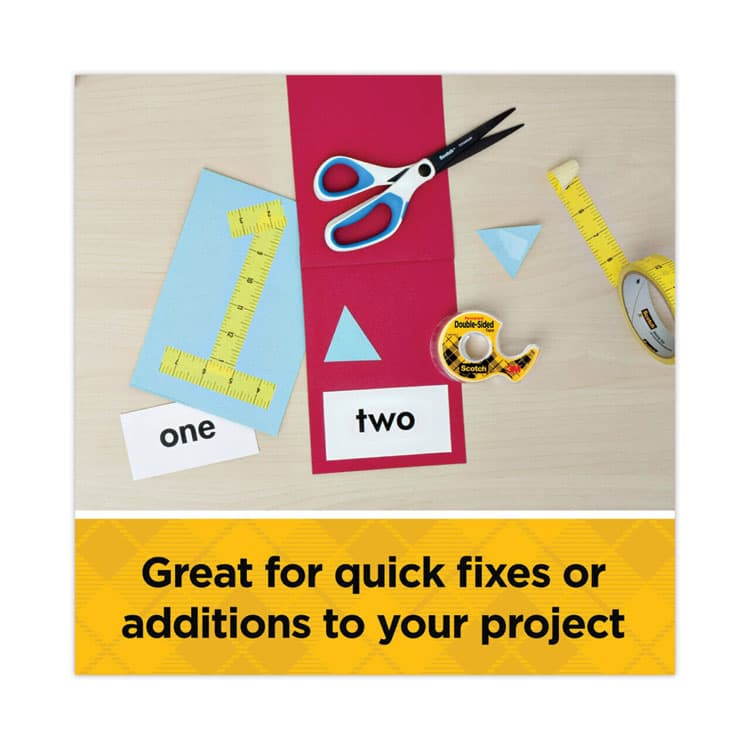 3M/COMMERCIAL TAPE DIV. Double-Sided Removable Tape in Handheld Dispenser, 1" Core, 0.75" x 33.33 ft, Clear (MMM667) thumbnail 4