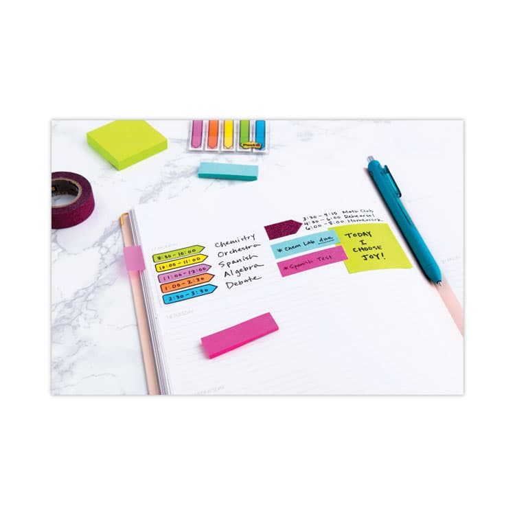 3M/COMMERCIAL TAPE DIV. Mini Cubes, 1.88" x 1.88", Green Wave and Orange Wave Collections, 400 Sheets/Cube, 3 Cubes/Pack (MMM20513PK) thumbnail 4