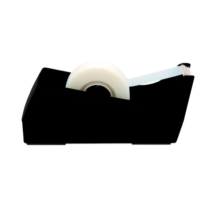 3M/COMMERCIAL TAPE DIV. Desktop Tape Dispenser, Weighted Non-Skid Base, 1" Core, Black (MMMC38BK) thumbnail 4