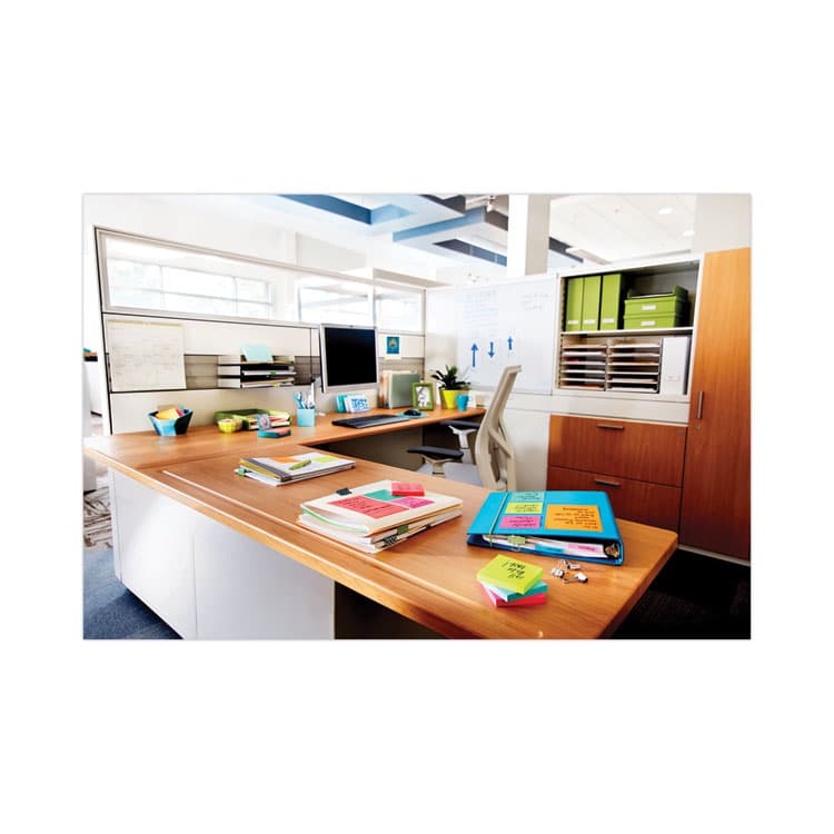 3M/COMMERCIAL TAPE DIV. Original Pop-up Refill, 3" x 3", Poptimistic Collection Colors, 100 Sheets/Pad, 6 Pads/Pack (MMMR330AN) thumbnail 3