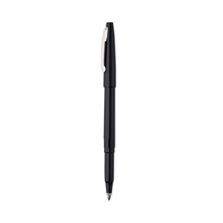 PENTEL OF AMERICA Rolling Writer Rollerball Pen, Stick, Medium 0.8 mm, Black Ink, Black Barrel, Dozen (PENR100A) thumbnail 3
