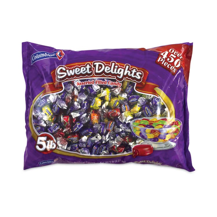 COLOMBINA S.A. Fancy Filled Hard Candy Assortment, Variety, 5 lb Bag, Approx. 420 Pieces (GRR20900248)