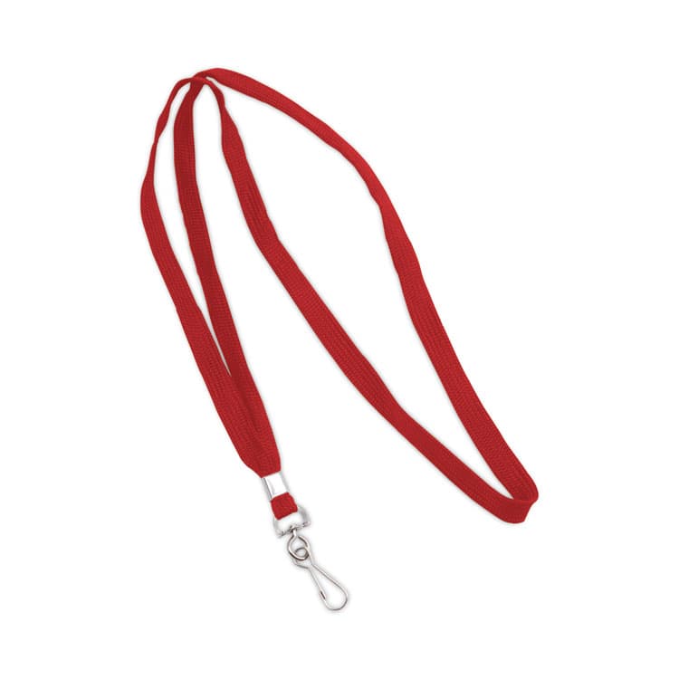ADVANTUS CORPORATION Deluxe Lanyards, Metal J-Hook Fastener, 36" Long, Red, 24/Box (AVT75425) thumbnail 4