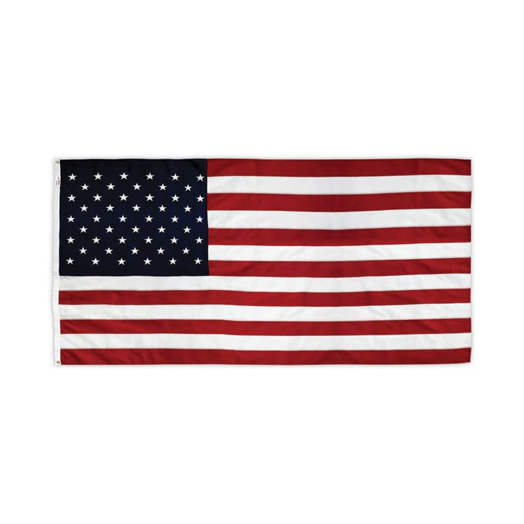 ADVANTUS CORPORATION All-Weather Outdoor U.S. Flag, 96" x 60", Heavyweight Nylon (AVTMBE002270)