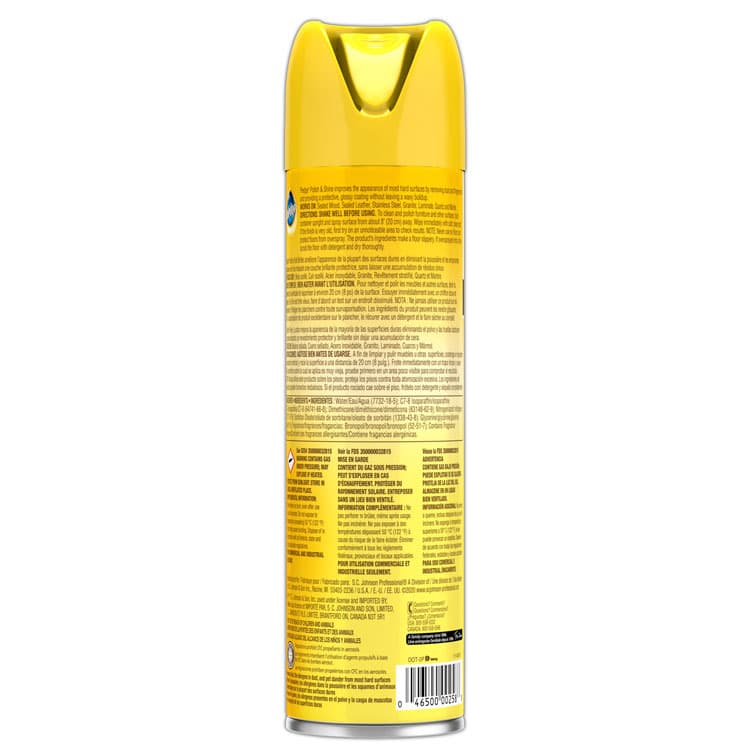 SC JOHNSON Furniture Polish, Lemon, 14.2 oz Aerosol Spray (SJN301168EA) thumbnail 4