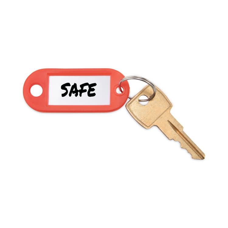 ADVANTUS CORPORATION Key Tags Label Window, 0.88 x 0.19 x 2, Red, 6/Pack (AVTKEY98018) thumbnail 3