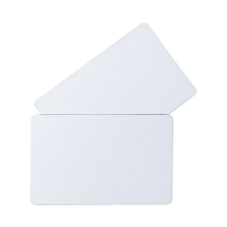 C-LINE PRODUCTS, PVC ID Badge Card, 3.38 x 2.13, White, 100/Pack (CLI89007) thumbnail 2