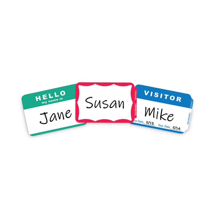 C-LINE PRODUCTS, Self-Adhesive Name Badges, Hello My Name Is, Blue, 3.5 x 2.25, 100/BX (CLI92245BX) thumbnail 4