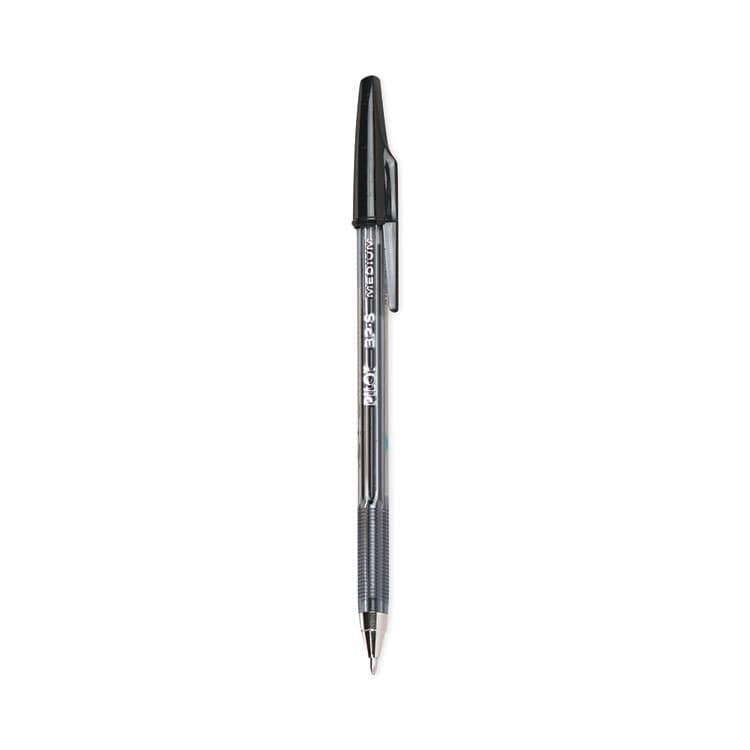PILOT CORP. OF AMERICA Better Ballpoint Pen, Stick, Medium 1 mm, Black Ink, Smoke Barrel, Dozen (PIL35711)