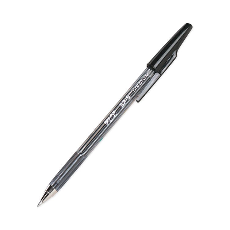 PILOT CORP. OF AMERICA Better Ballpoint Pen, Stick, Medium 1 mm, Black Ink, Smoke Barrel, Dozen (PIL35711) thumbnail 4