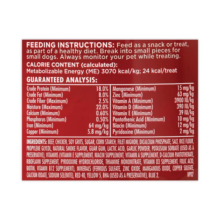 J.M. SMUCKER CO. Soft and Chewy Beef Dog Treats, 2 lb, 5 oz Tub (GRR22000664) thumbnail 2