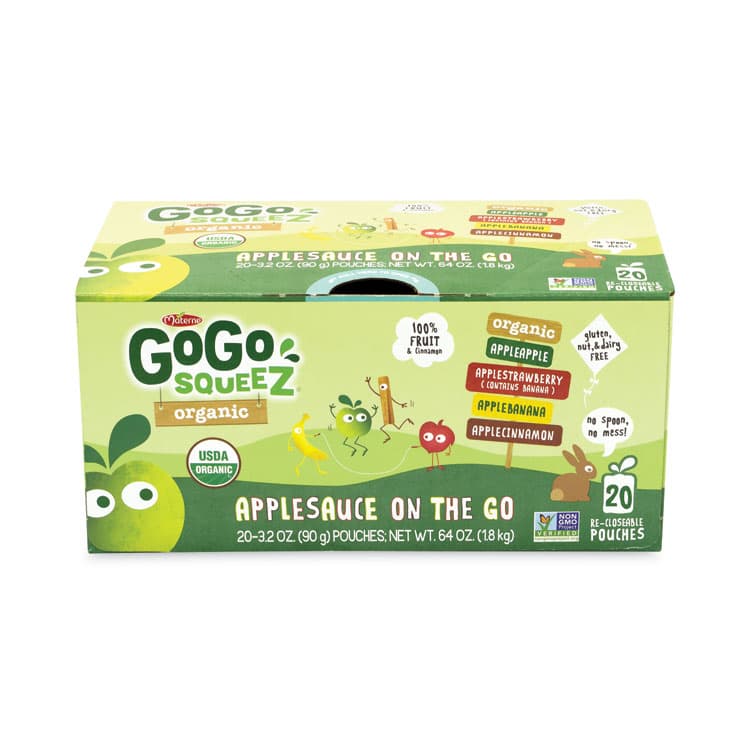 MATERNE NORTH AMERICA Fruit On The Go, Variety Applesauce, 3.2 oz Pouch, 20/Carton (GRR22000742)