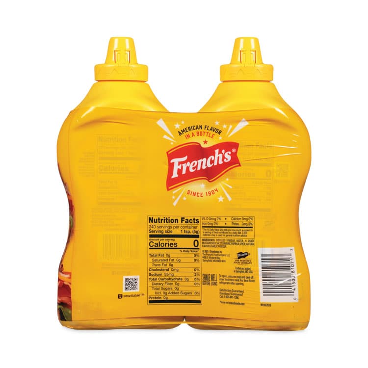 MCCORMICK & CO Classic Yellow Mustard, 30 oz Bottle, 2/Pack (GRR22000465) thumbnail 4
