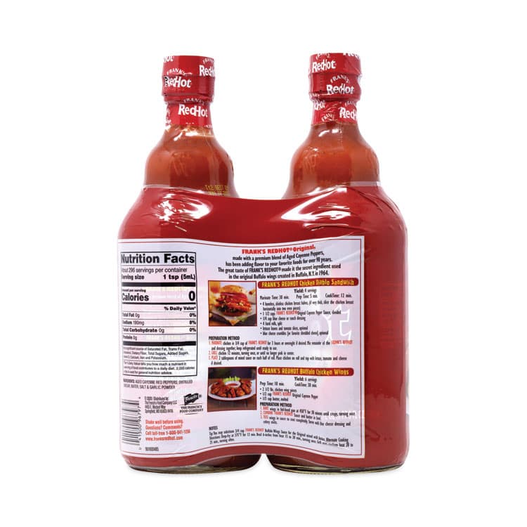 MCCORMICK & CO Original Hot Sauce, 25 oz Bottle, 2/Pack (GRR22000709) thumbnail 4