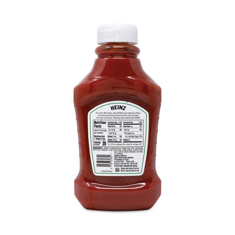 KRAFT FOODS, Tomato Ketchup Squeeze Bottle, 44 oz Bottle, 3/Pack (GRR22000499) thumbnail 3