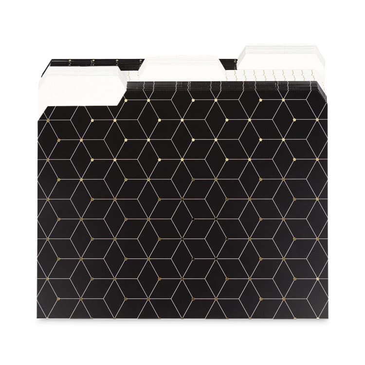 U BRANDS Fashion File Folders, 1/3-Cut Tabs: Assorted, Letter Size, Assorted Colors, 24/Box (UBR4150U0112)