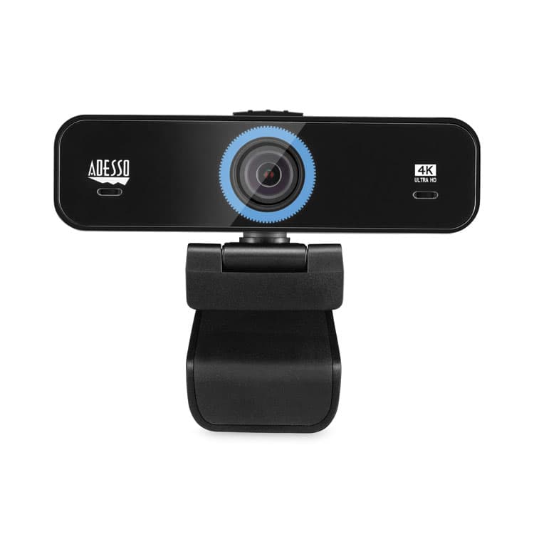 ADESSO Cybertrack K4 4K ULTRA HD Fixed Focus USB Webcam, 3840 pixels x 2160 pixels, Black (ADECYBERTRACKK4)