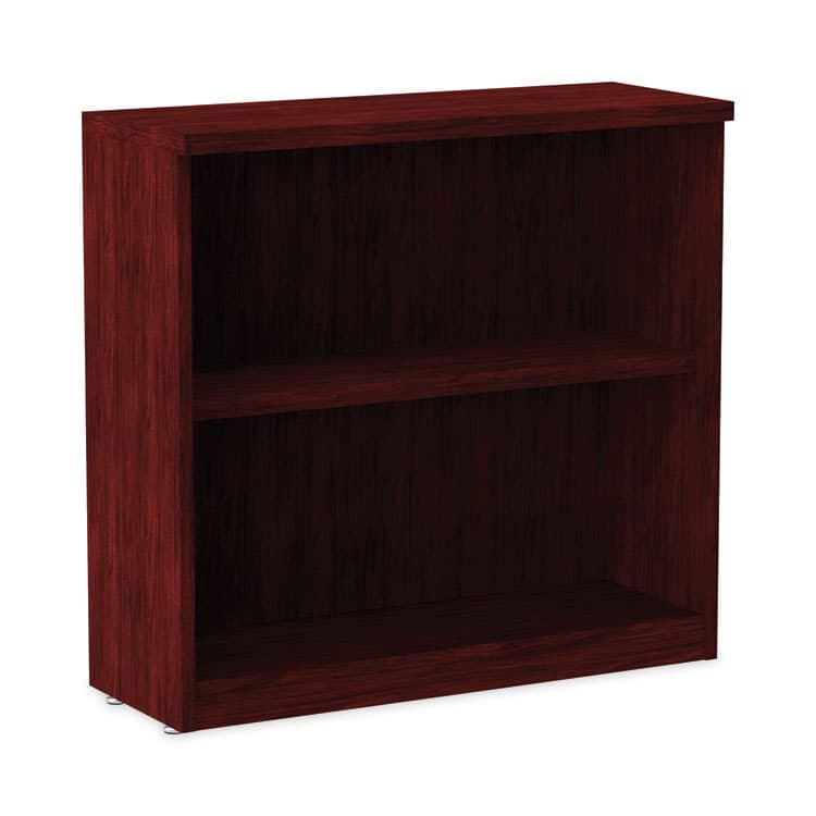ALERA Alera Valencia Series Bookcase, Two-Shelf, 31.75w x 14d x 29.5h, Mahogany (ALEVA633032MY)