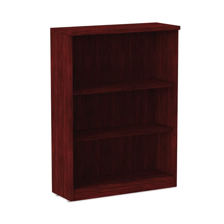 ALERA Alera Valencia Series Bookcase, Three-Shelf, 31.75w x 14d x 39.38h, Mahogany (ALEVA634432MY)