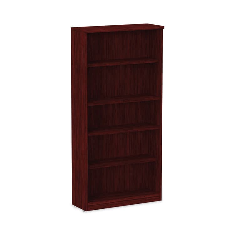 ALERA Alera Valencia Series Bookcase, Five-Shelf, 31.75w x 14d x 64.75h, Mahogany (ALEVA636632MY)