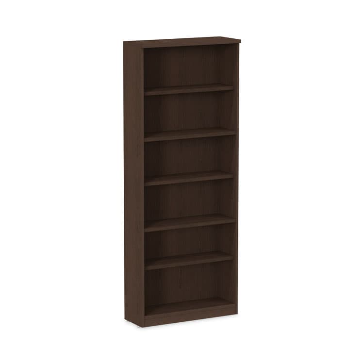 ALERA Alera Valencia Series Bookcase, Six-Shelf, 31.75w x 14d x 80.25h, Espresso (ALEVA638232ES)