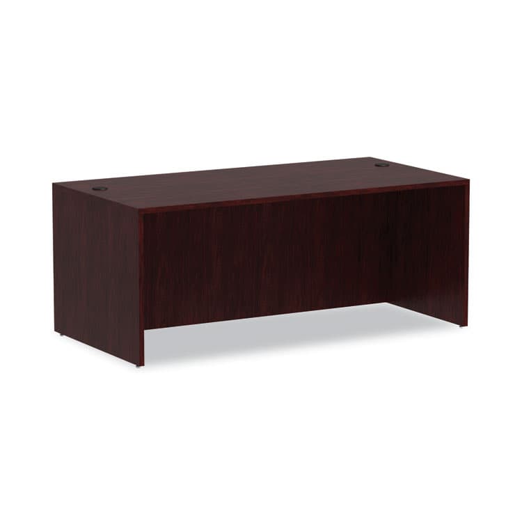 ALERA Alera Valencia Series Straight Front Desk Shell, 71" x 35.5" x 29.63", Mahogany (ALEVA217236MY)