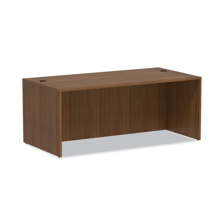ALERA Alera Valencia Series Straight Front Desk Shell, 71" x 35.5" x 29.63", Modern Walnut (ALEVA217236WA)