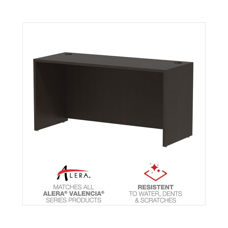 ALERA Alera Valencia Series Credenza Shell, 59.13w x 23.63d x 29.5h, Espresso (ALEVA256024ES) thumbnail 4