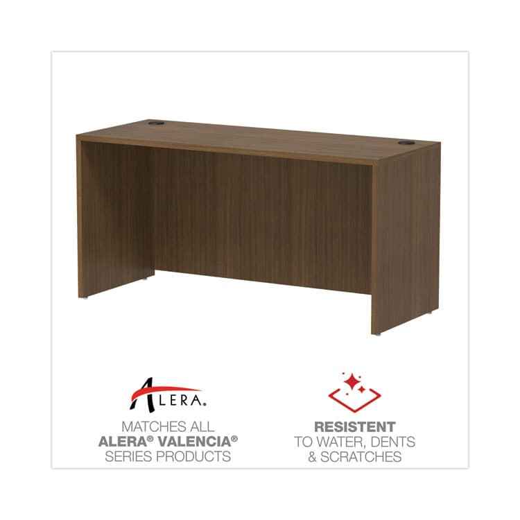 ALERA Alera Valencia Series Credenza Shell, 59.13w x 23.63d x 29.5h, Modern Walnut (ALEVA256024WA) thumbnail 4