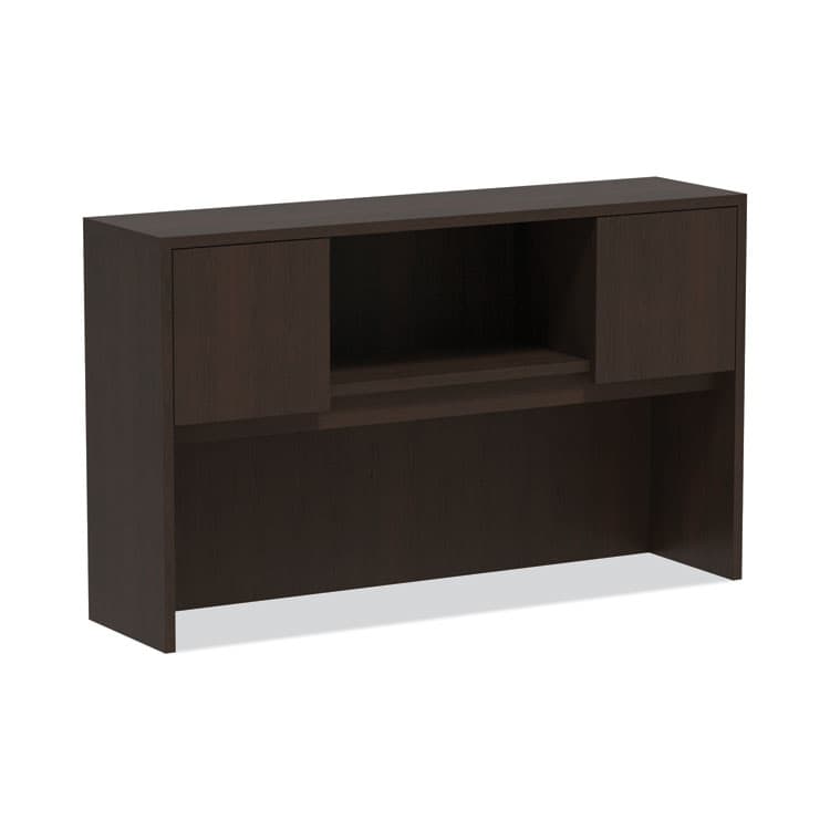 ALERA Alera Valencia Series Hutch with Doors, 4 Compartments, 58.88w x 15d x 35.38h, Espresso (ALEVA286015ES)