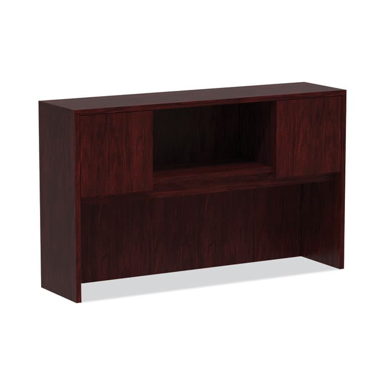ALERA Alera Valencia Series Hutch with Doors, 4 Compartments, 58.88w x 15d x 35.38h, Mahogany (ALEVA286015MY)