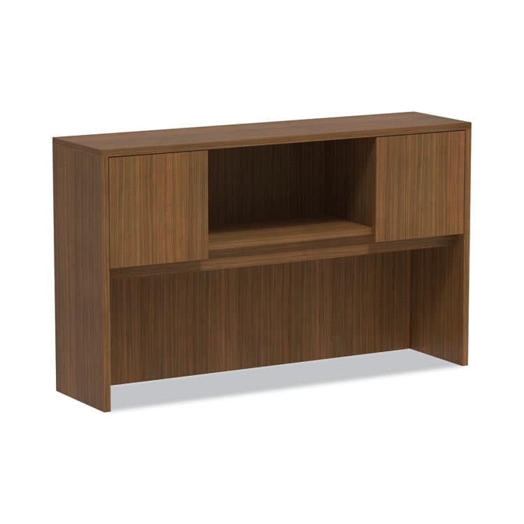 ALERA Alera Valencia Series Hutch with Doors, 4 Compartments, 58.88w x 15d x 35.38h, Modern Walnut (ALEVA286015WA)