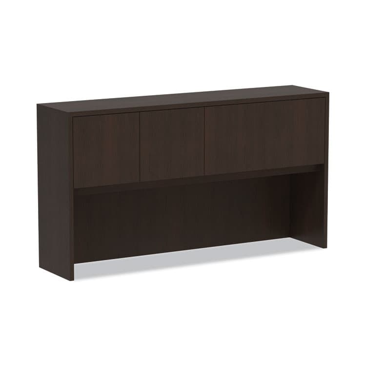 ALERA Alera Valencia Series Hutch with Doors, 4 Compartments, 64.75w x 15d x 35.38h, Espresso (ALEVA286615ES)