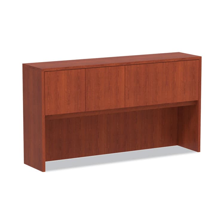 ALERA Alera Valencia Series Hutch with Doors, 4 Compartments, 64.75w x 154d x 35.38h, Medium Cherry (ALEVA286615MC)