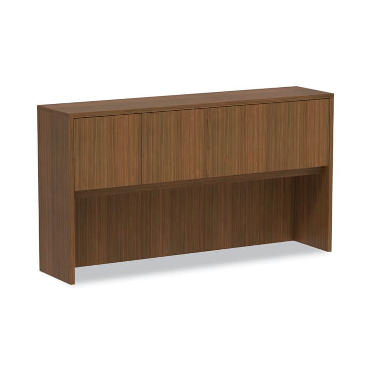 ALERA Alera Valencia Series Hutch with Doors, 4 Compartments, 64.75w x 15d x 35.38h, Modern Walnut (ALEVA286615WA)