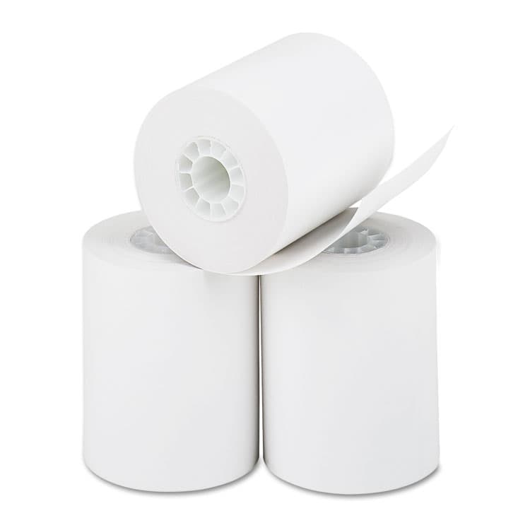 ICONEX Direct Thermal Printing Thermal Paper Rolls, 2.25" x 85 ft, White, 3/Pack (ICX90780076) thumbnail 2