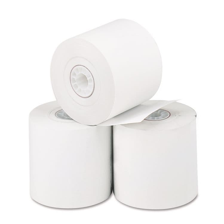 ICONEX Direct Thermal Printing Thermal Paper Rolls, 2.25" x 165 ft, White, 3/Pack (ICX90780079) thumbnail 2
