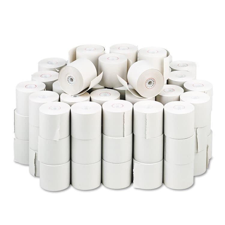 ICONEX Impact Bond Paper Rolls, 2.25" x 150 ft, White, 100/Carton (ICX90740510) thumbnail 2