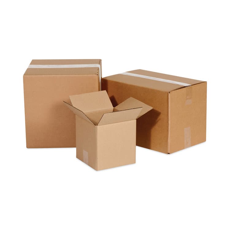 THE PACKAGING WHOLESALERS Shipping Boxes, Regular Slotted Container (RSC), 12" x 12" x 24", Brown Kraft, 25/Bundle (PKGBS121224) thumbnail 4
