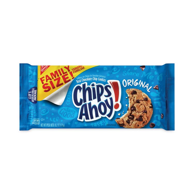 NABISCO FOOD GROUP Chips Ahoy Chocolate Chip Cookies, 3 Resealable Bags, 3 lb 6.6 oz Box (GRR22000425)