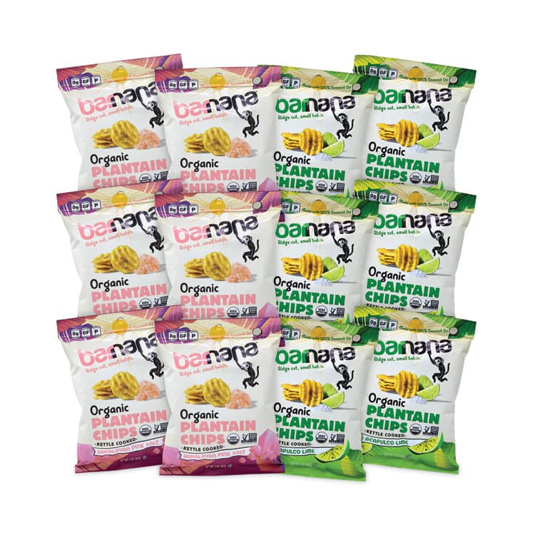 BARNANA Plantain Chip Variety Pack, 2 oz Bag, 12/Pack (GRR60000227) thumbnail 2