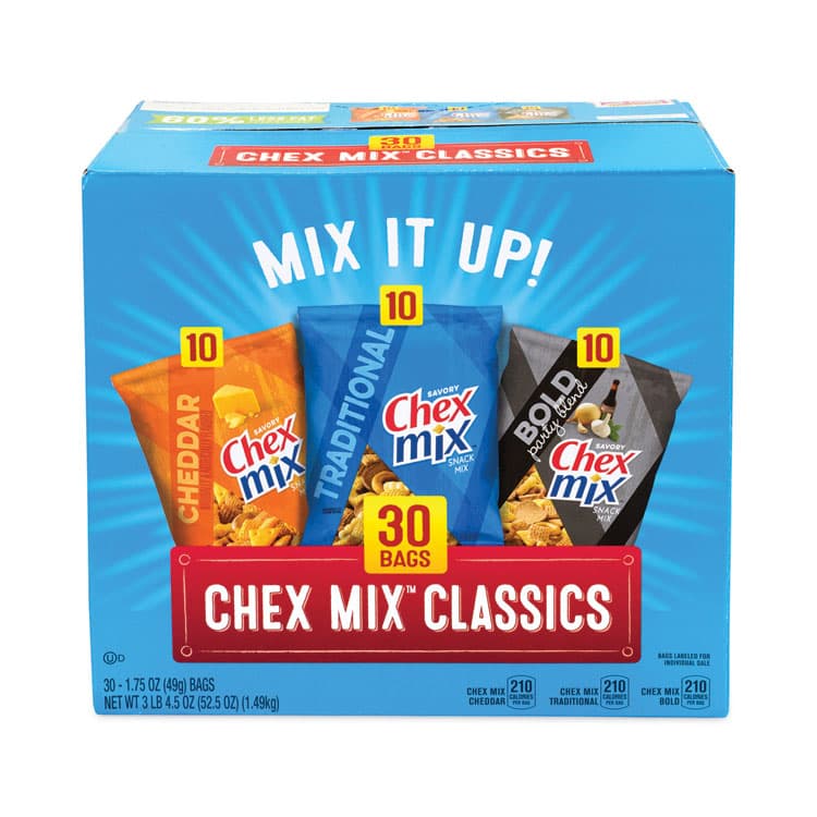 GENERAL MILLS Varieties, Assorted Flavors, 1.75 oz Pack, 30 Packs/Carton (GRR22000787)